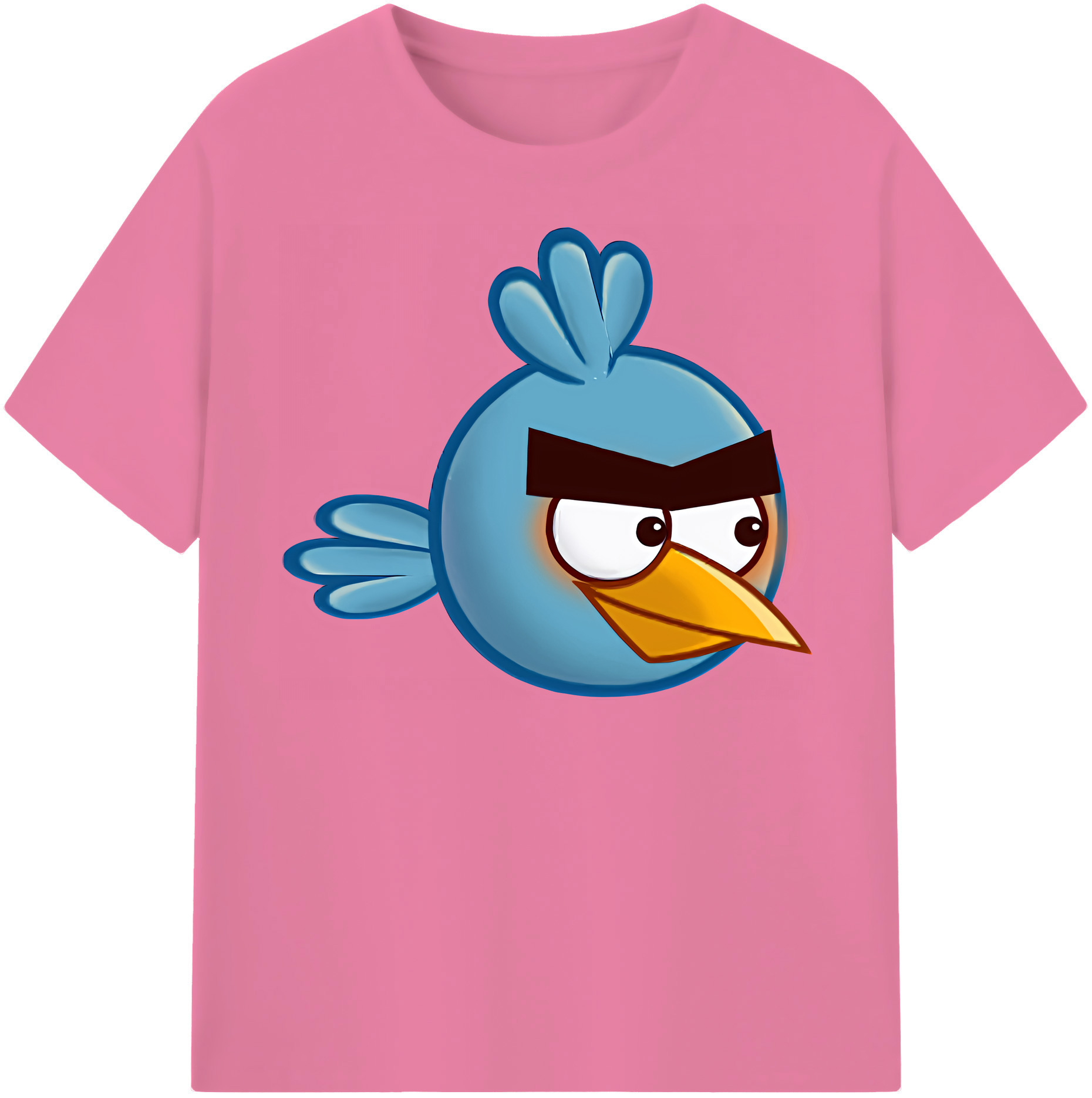 （画像用） Angry Birds アングリーバード 綿100％半袖Tシャツ（フロントプリント）
